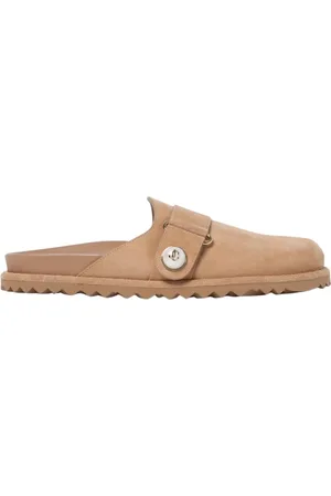 Jimmy Choo Skor, Dam, 41 EU, Läder, Suede Button Mules Elegant Flats