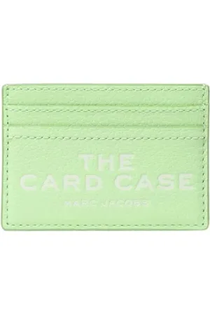 Marc Jacobs Accessoarer, Dam, ONE Size, Läder, Grön Läderkorthållare Plånbok