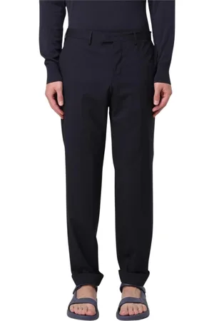 PT Torino Byxor, Herr, 2Xl, Stiliga Blåa Dressbyxor för Män
