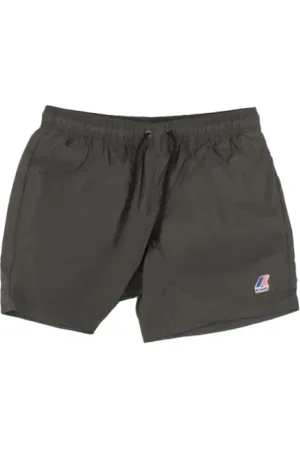 K-Way Badkläder, Herr, XL, Läder, Logo Badshorts Justerbar Midja