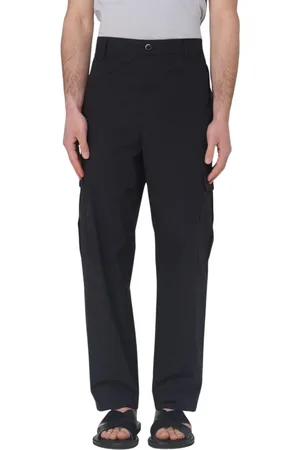 BARENA Byxor, Herr, XL, Svarta Slim-Fit Ullbyxor