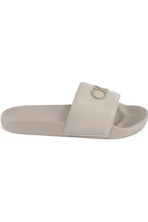 Calvin Klein Skor, Dam, 39 EU, Polyester, Polyester Slide Sandaler