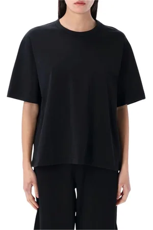 STUDIO NICHOLSON Topp, Dam, 2Xs, Bomull, Svart avslappnad passform Tee