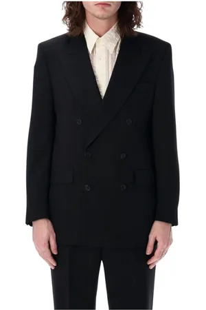 Sunflower Kostym, Herr, L, Läder, Klassisk Dubbelknäppt Blazer
