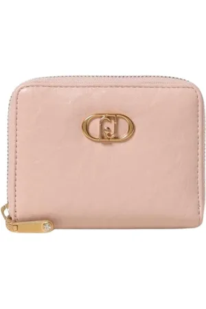 Liu Jo Accessoarer, Dam, ONE Size, Läder, Svart Läder Dragkedja Plånbok