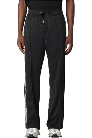 VERSACE Byxor, Herr, L, Bomull, Svarta Track Pants för Män