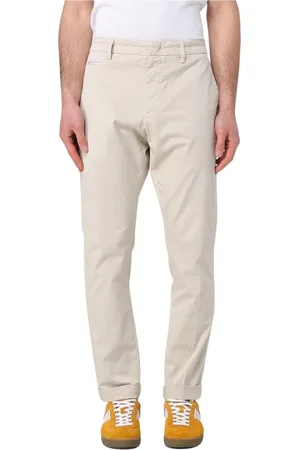 Dondup Byxor, Herr, W35, Bomull, Blå Casual Chinos Byxor
