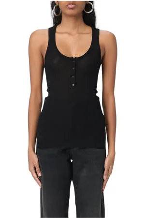 Isabel Marant Topp, Dam, M, Räfflad knapp tanktop