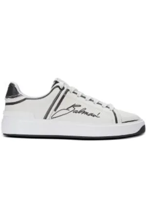 Balmain Skor, Dam, 37 EU, Läder, B-Court Sneakers