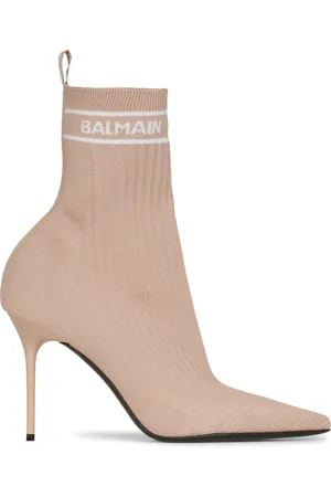 Balmain Skor, Dam, 36 EU, Polyester, Stretch knit Skye ankelstövlar