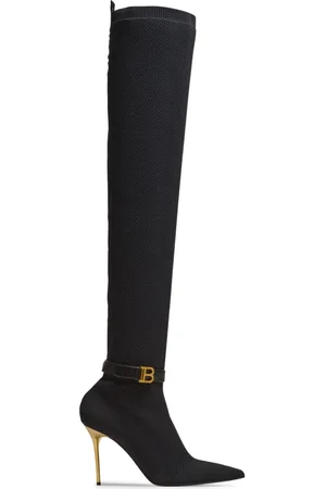 Balmain Skor, Dam, 38 EU, Stövlett Raven-Maille Resille