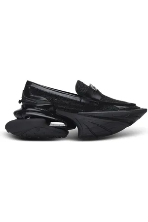 Balmain Skor, Herr, 44 EU, Läder, Enhörning loafers i strass kalvskinn