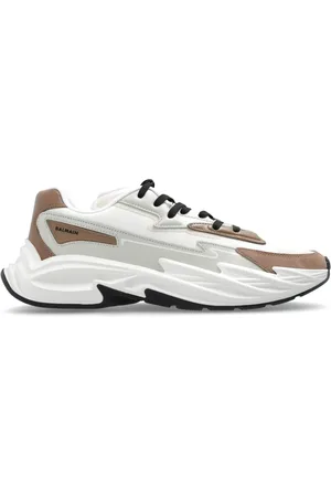 Balmain Skor, Herr, 44 EU, Läder, Spring-Rodd sneakers