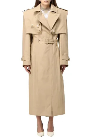 Balmain Kappa, Dam, M, Bomull, Elegant Trench Coat
