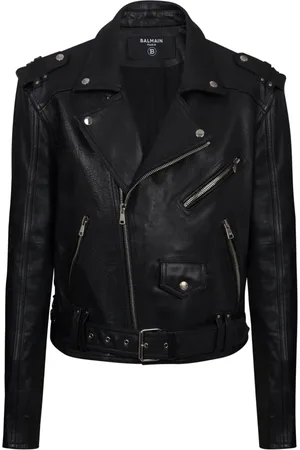 Balmain Jacka, Herr, S, Kalvskinn bikerjacka