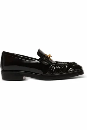 Balmain Skor, Herr, 43 EU, Läder, Sync glaserade läder loafers