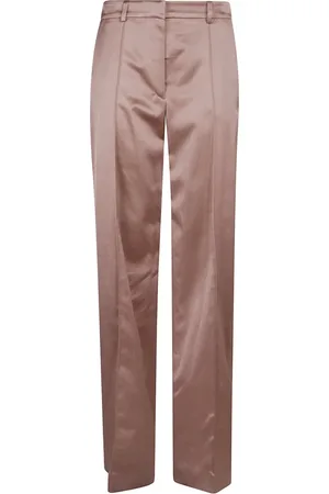 Balmain Byxor, Dam, L, Elegant Rosa Lila Damkostym