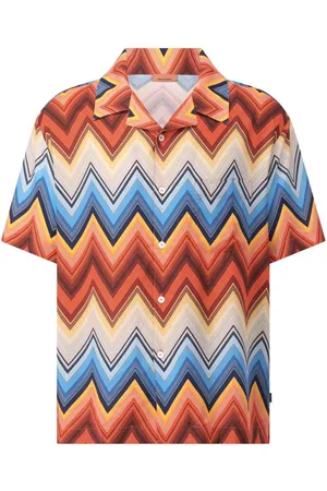 Missoni Skjorta, Herr, S, Zigzag Bowling Skjorta