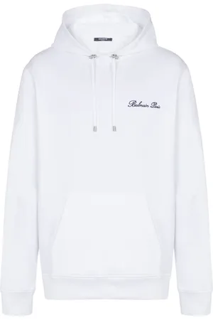 Balmain Sweatshirts & Hoodies, Herr, 3Xl, Bomull, Signatur huva