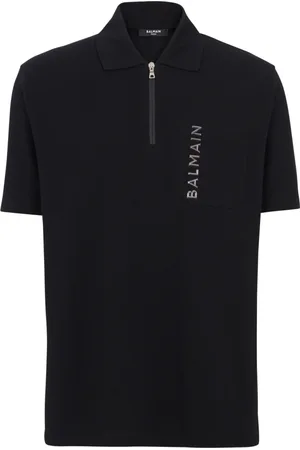 Balmain Topp, Herr, S, Bomull, Laminerad Dragkedja Polo