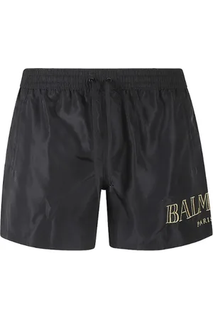 Balmain Badkläder, Herr, M, Läder, Svart underkläder för män