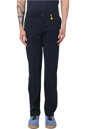 Manuel Ritz Byxor, Herr, S, Elegant Beige Chinos med Unik Detalj