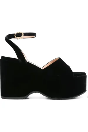 Gianvito Rossi Skor, Dam, 36 1/2 EU, Läder, Elegant Svart Läder Sandaler