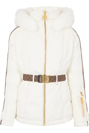 Balmain Jacka, Dam, S, Polyester, PB dunjacka med bälte