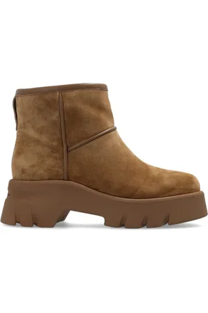 Gianvito Rossi Skor, Dam, 39 1/2 EU, Mocka, Plattform ankelboots Stormy