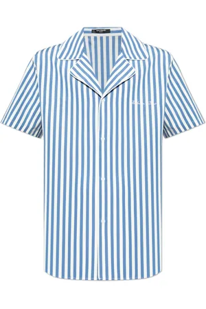 Balmain Skjorta, Herr, L, Bomull, Logo Shirt