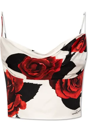 Balmain Topp, Dam, L, Linne, Blommig linne