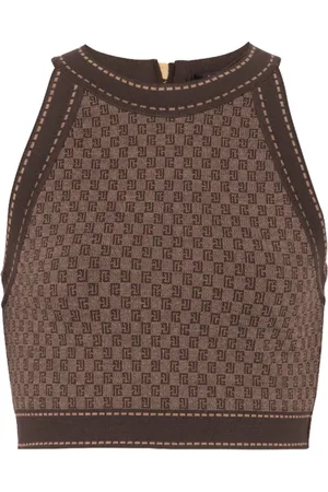 Balmain Topp, Dam, M, Mini monogram jacquard topp
