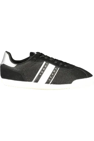 Tommy Hilfiger Skor, Dam, 39 EU, Polyester, Svarta polyester sneakers för kvinnor