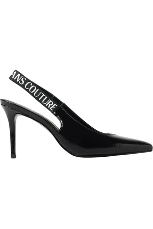 VERSACE Skor, Dam, 40 EU, Svarta spetsiga stilettklackar