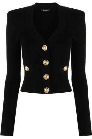 Balmain Stickade tröjor & koftor, Dam, XS, Cardigan