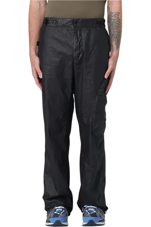 Stone Island Byxor, Herr, W32, Svarta Cargo Byxor för Män