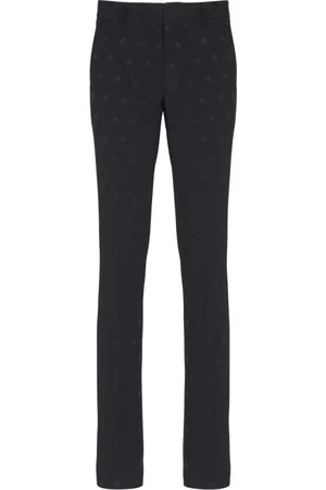 Balmain Byxor, Herr, XL, Bomull, Jacquard crepebyxor med stjärnor