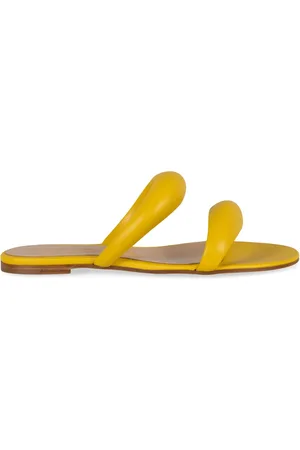 Gianvito Rossi Skor, Dam, 36 EU, Läder, Getläder Slides med Rund Tå