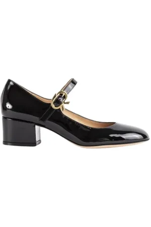 Gianvito Rossi Skor, Dam, 40 EU, Läder, Mary Ribbon Tofflor