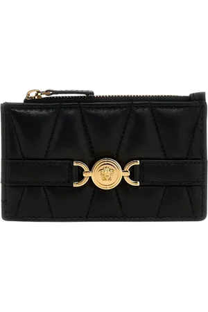 VERSACE Accessoarer, Dam, ONE Size, Läder, Vadderad läderkorthållare med Medusa-detalj