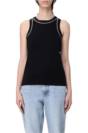Brunello Cucinelli Topp, Dam, S, Bomull, Vit Tanktop med Trimdetalj