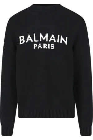 Balmain Stickade tröjor & koftor, Herr, S, Logo Tröja