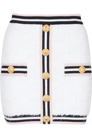 Balmain Kjol, Dam, XS, Monogramstickad kjol