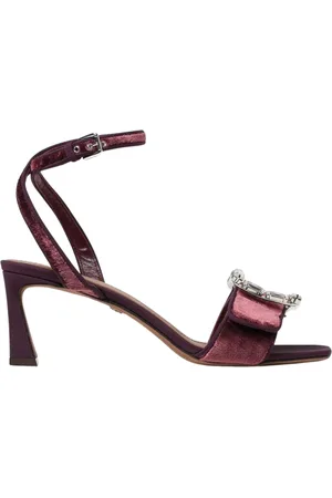 Dolce & Gabbana Skor, Dam, 36 EU, Sammet Juvel Klack Sandaler