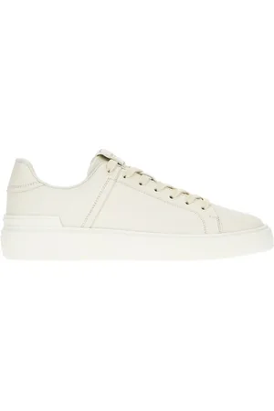 Balmain Skor, Herr, 43 EU, Läder, Stiliga Sneakers för vardagsbruk