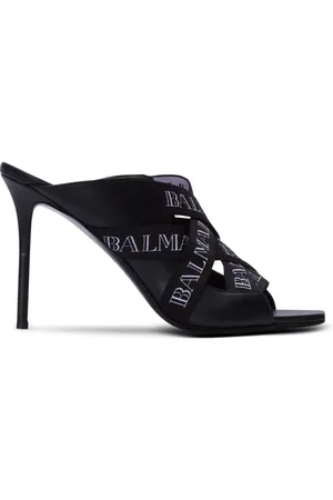 Balmain Skor, Dam, 40 EU, Läder, Ruby mules med vintage remmar