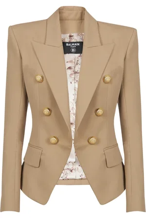 Balmain Jacka, Dam, XS, Bomull, 6-knapp bomullsjacka