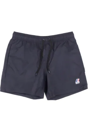 K-Way Badkläder, Herr, 2Xl, Läder, Logo Badshorts Justerbar Midja