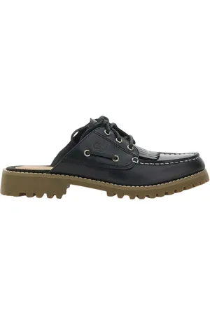 Timberland Skor, Dam, 37 EU, Läder, Svart Läder Båtsko Mulor