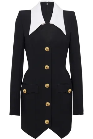 Balmain Klänning, Dam, XS, Strukturerad Kort Klänning